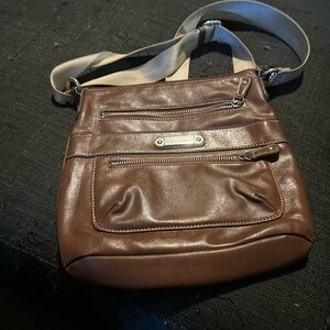 Brown Crossbody Bag with Adjustable Strap